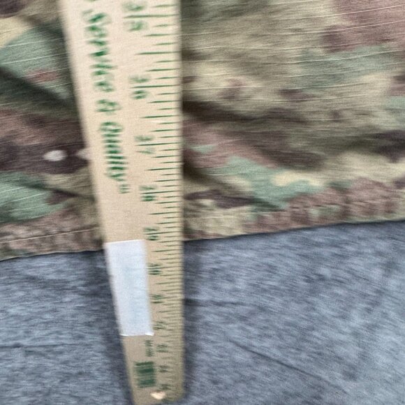 Army Combat Uniform Coat Mens L Jacket Brown Green Camo FR Flame Resistant - Picture 9 of 11